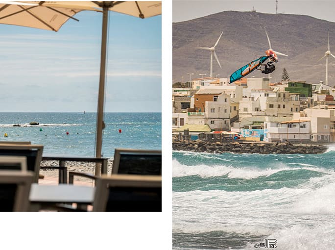 windsurf en pozo izquierdo